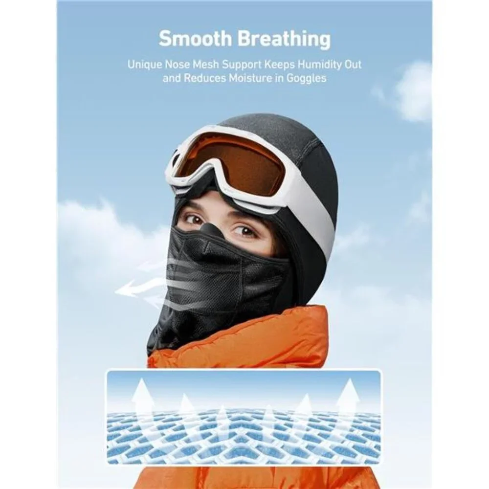 Ski Mask Windproof Balaclava for Cold Weather, Winter Face Mask